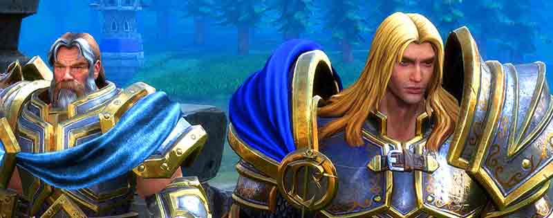 Two characters from the game Warcraft 3 but with the new HD graphics - Writing by GamerZakh